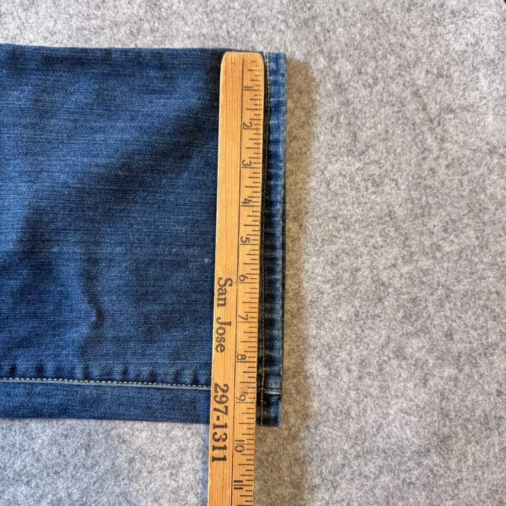 Chicos Platinum Denim Flare Jeans Womens 1 Regular Blue Stretch 30x30 - Picture 8 of 8